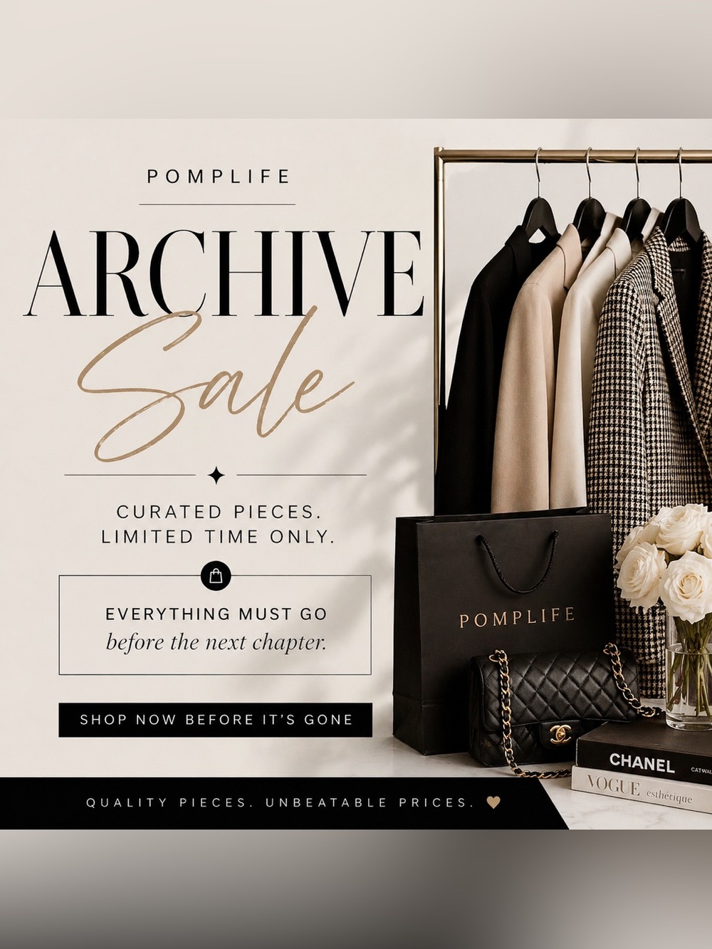 ARCHIVE SALE — EVERYTHING MUST GO